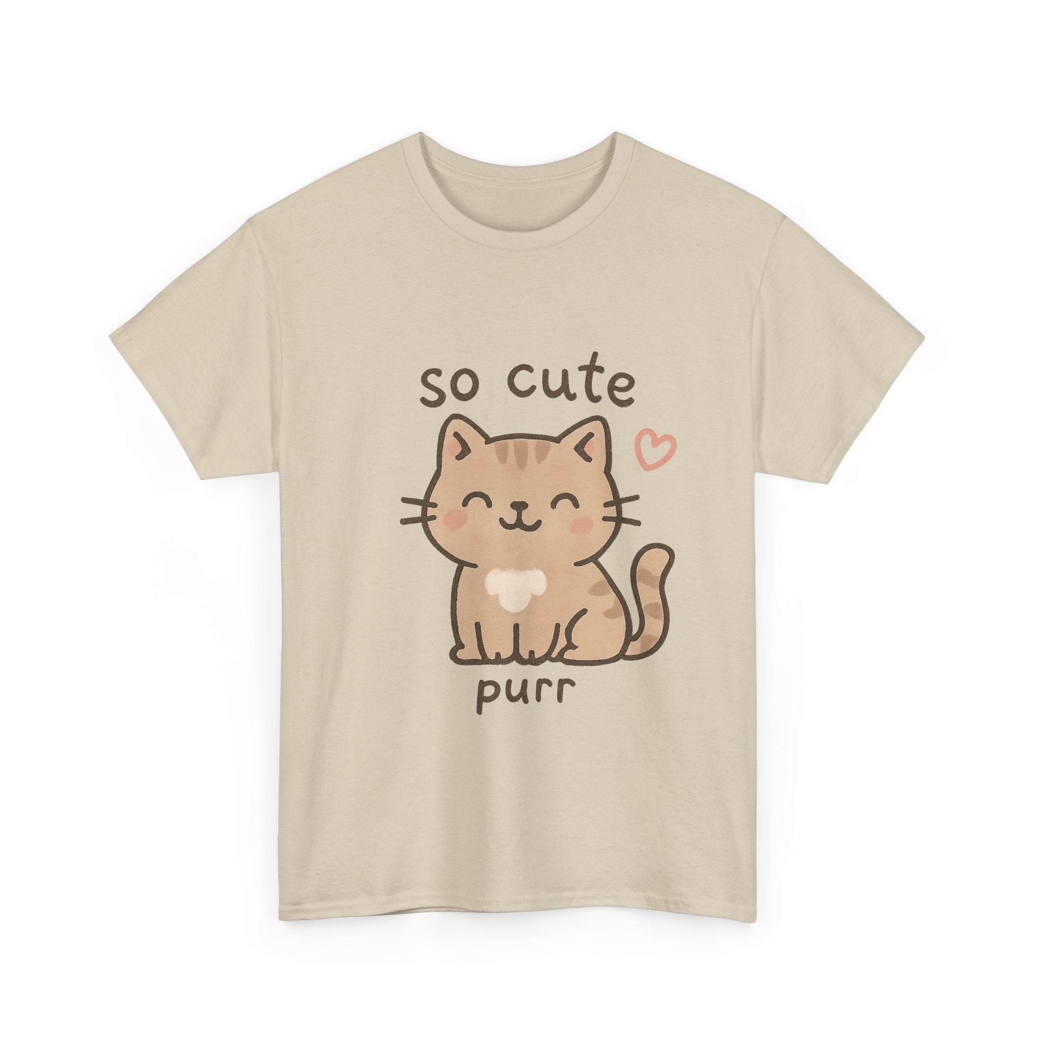 Cute Cat Unisex Tee - 'so cute it purs'