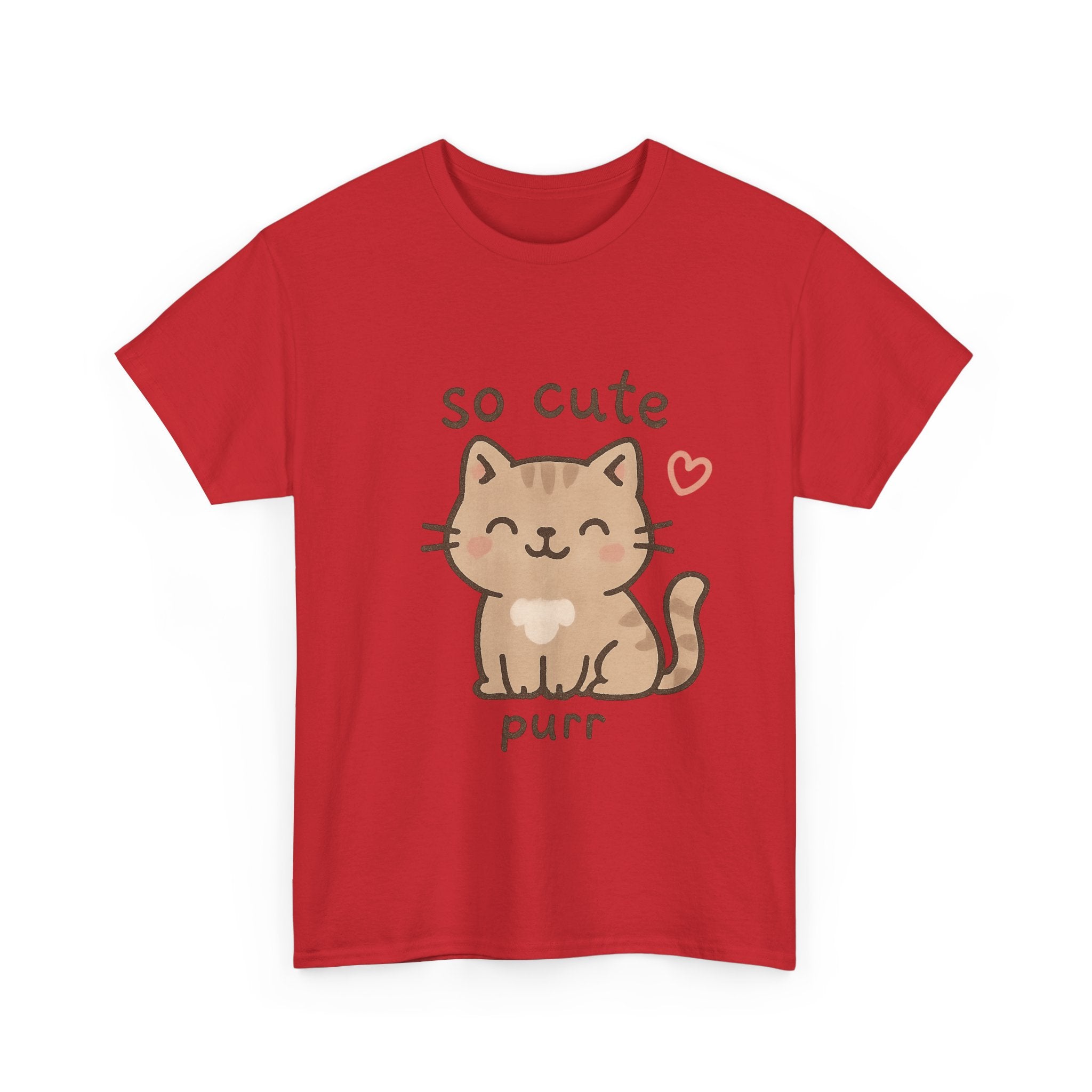 Cute Cat Unisex Tee - 'so cute it purs'