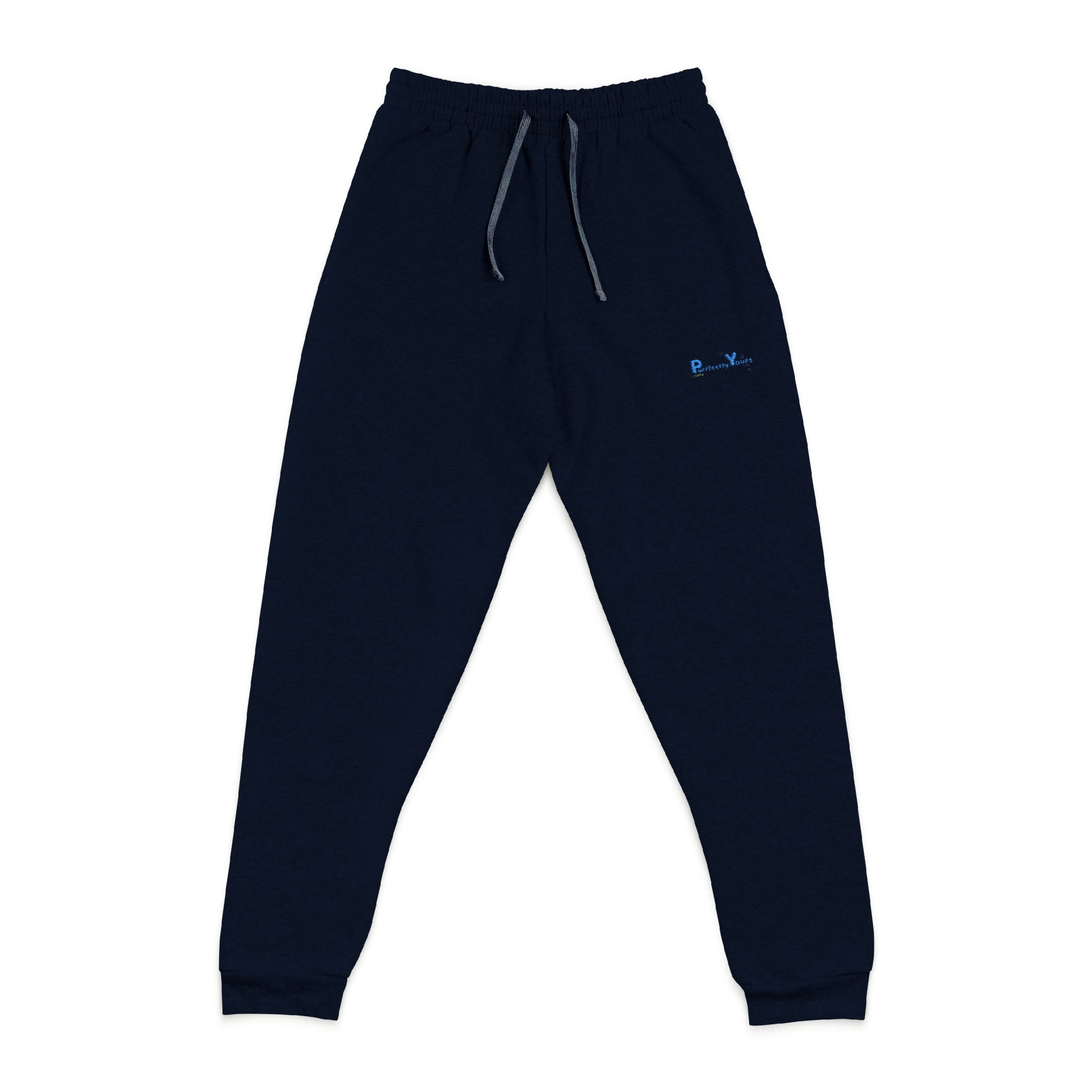 Cozy Unisex Joggers with Embroidery - Comfortable, Casual Loungewear.