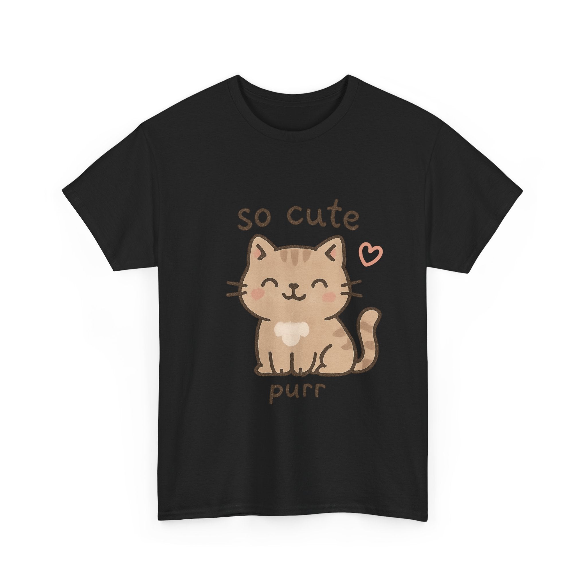 Cute Cat Unisex Tee - 'so cute it purs'