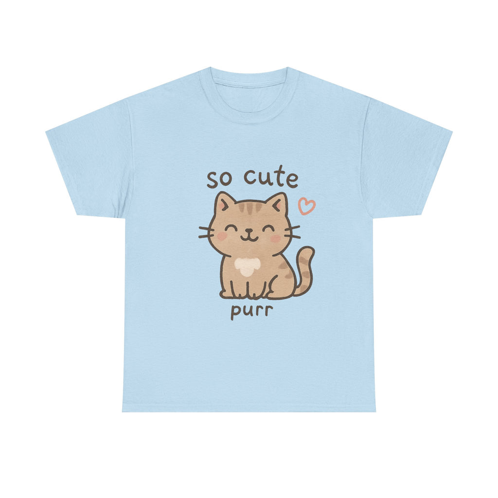 Cute Cat Unisex Tee - 'so cute it purs'