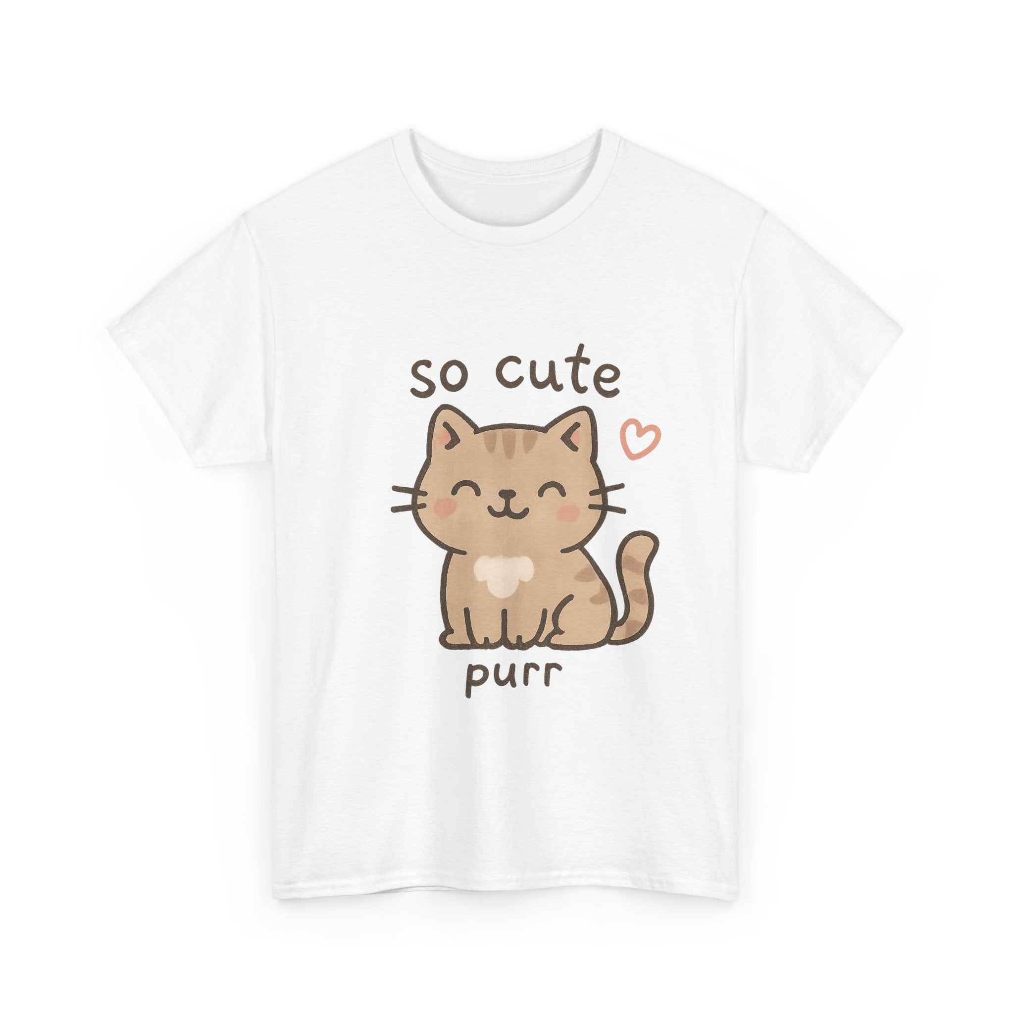 Cute Cat Unisex Tee - 'so cute it purs'
